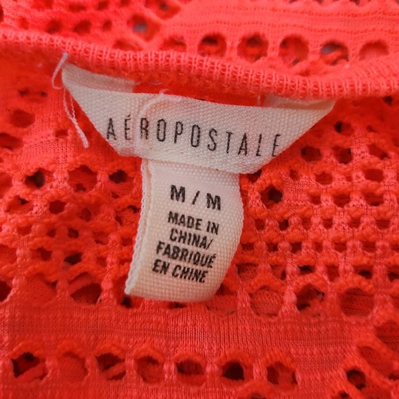 Aeropostale Hot Pink Coral Mesh Tank - Picture 4 of 4